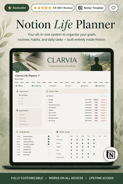  Notion Life Planner 