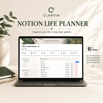 Stop living day to day with no plan — organize your entire life with a Notion Life Planner in 10 minutes